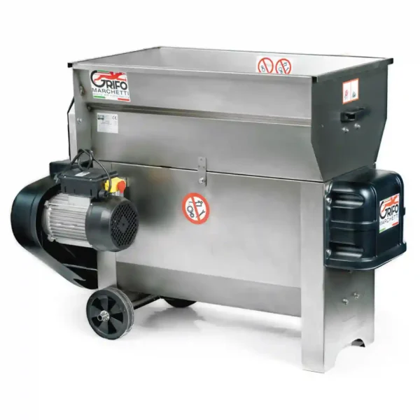 S/Steel crusher with centrifugal pump  Q.20 openable with rollers  </br> COD.  DVEP20IRG