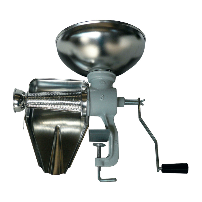 manual-tomato-machine-n3-inox-funnel-and-pan-sp3mani-grifo-marchetti-enology-machines